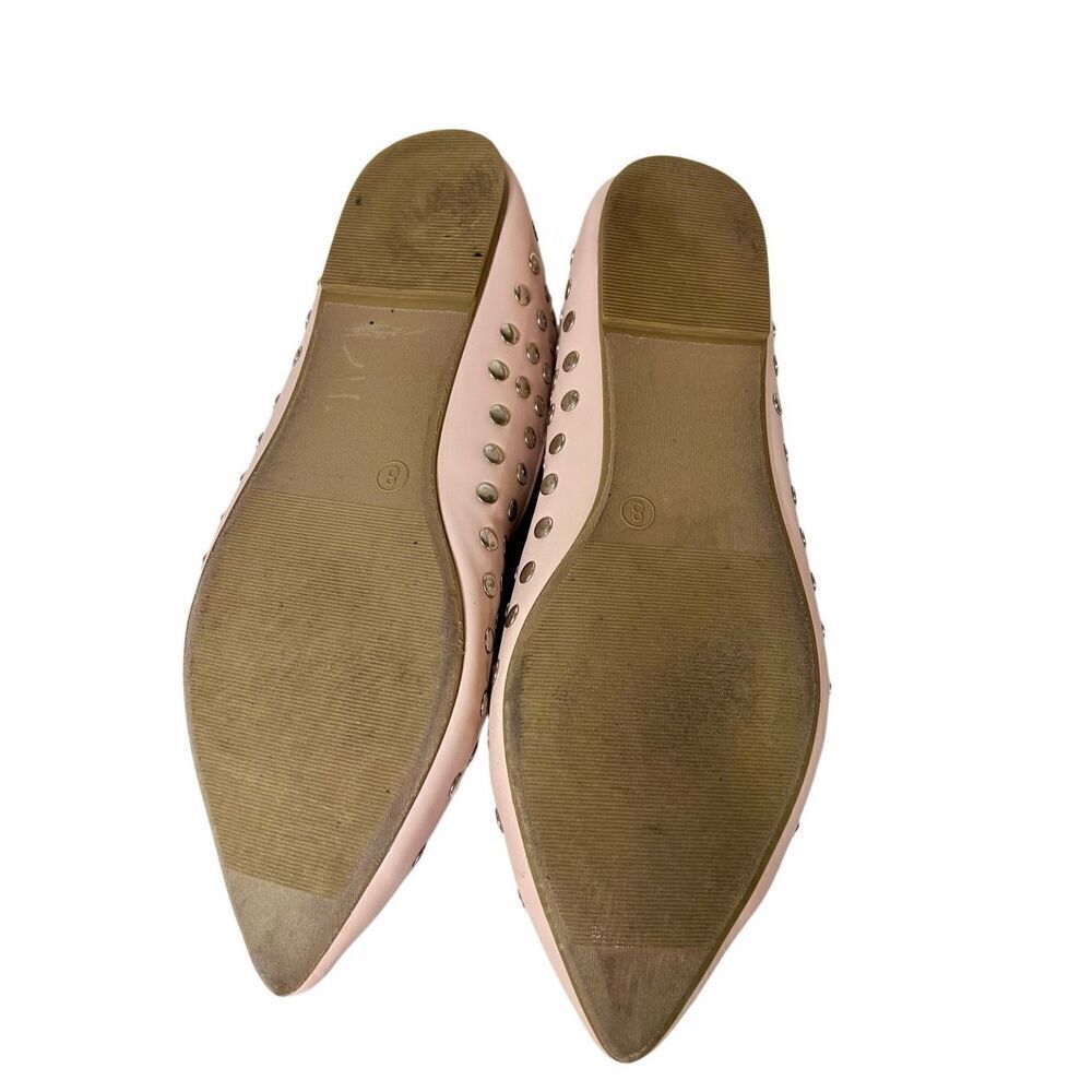 Wild Diva Blush pink Studded Pointed Toe Ballet Flats Women’s Shoes Size 8 - Picture 8 of 10